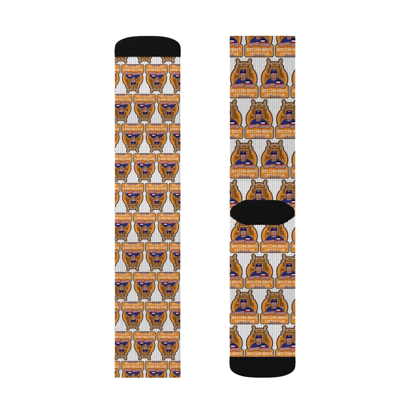 Bitcoin Ben Sarasota Club Sublimation Socks