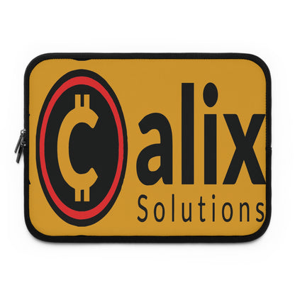 Miniaday Designs Calix Solutions Gold Laptop Sleeve