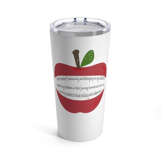 Miniaday Designs Tumbler 20 oz for Middle and High School Teachers. Tumbler 20oz White Unisex - Miniaday Designs, LLC.