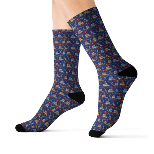 BBCC Nashville Christmas Sublimation Socks