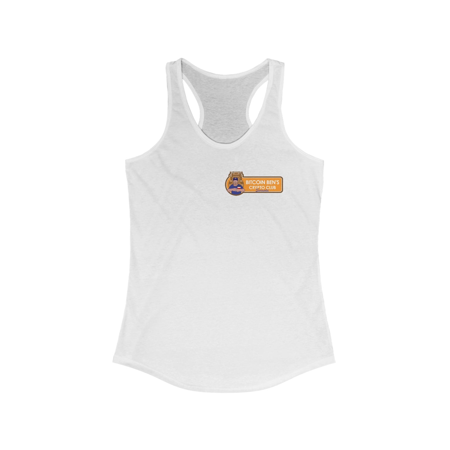 Bitcoin Ben Sarasota Club Women's Ideal Racerback Tank