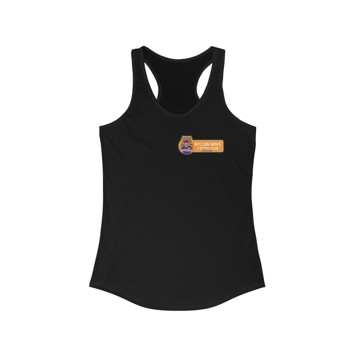 Bitcoin Ben Sarasota Club Women's Ideal Racerback Tank