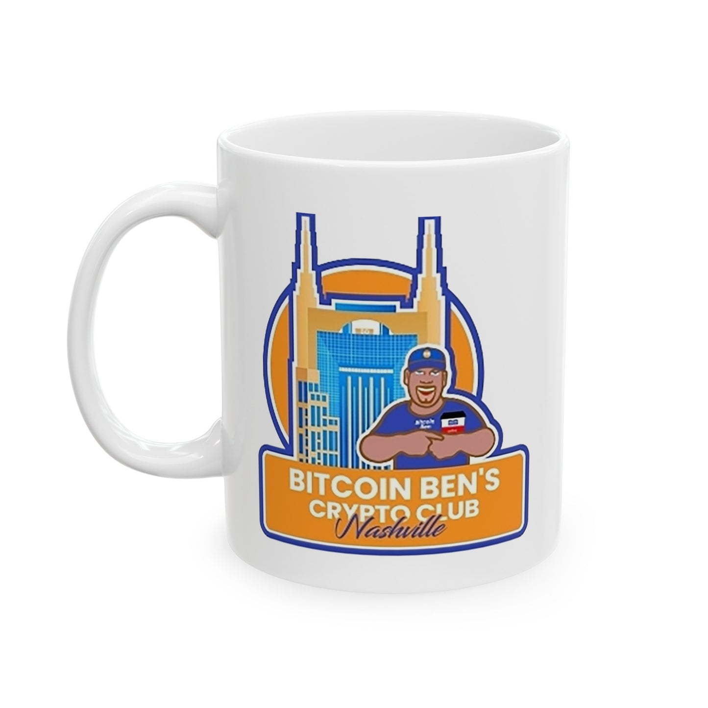 Bitcoin Ben Nashville Club Ceramic Mug, 11oz