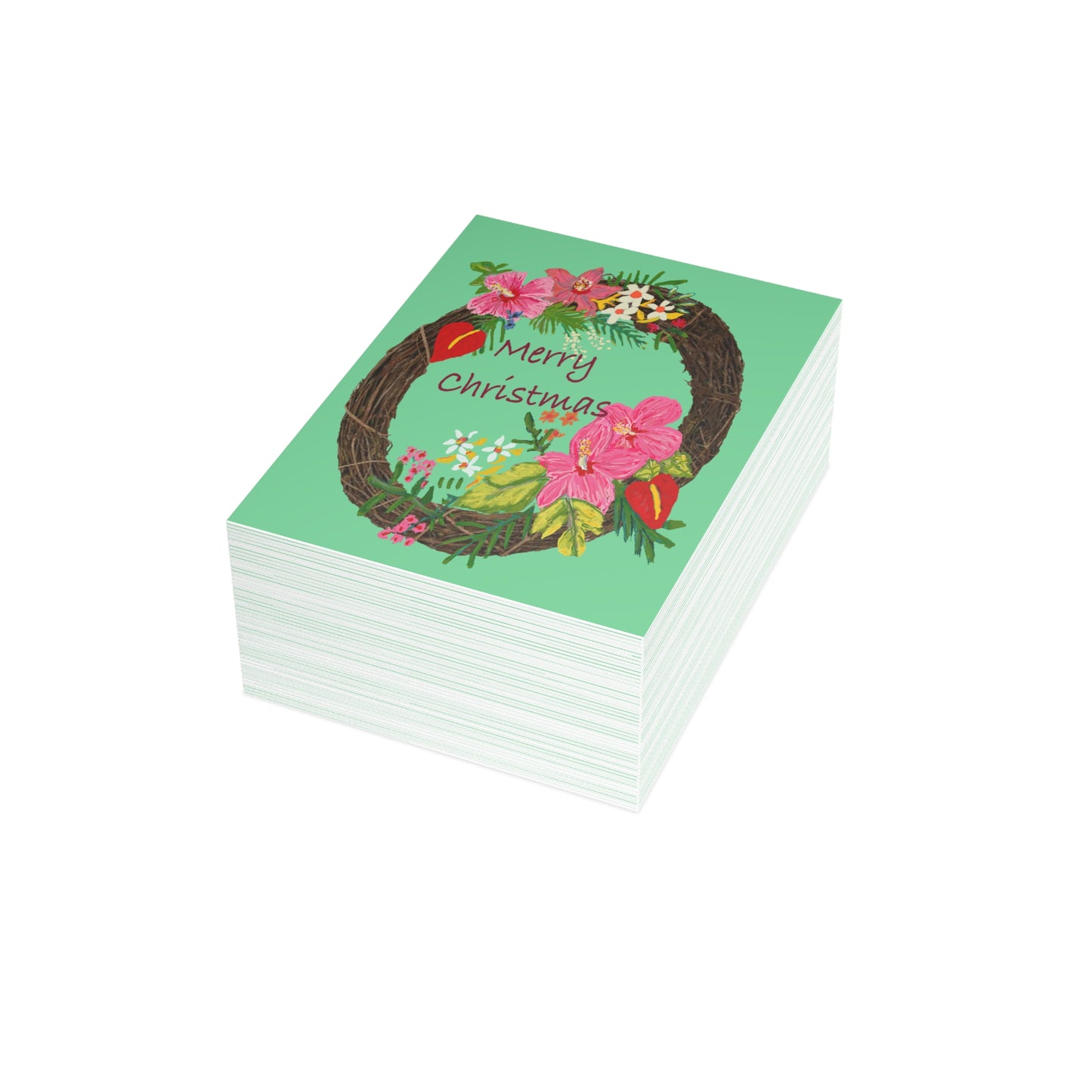 Miniaday Designs Tropical Christmas Postcard Bundles (envelopes included)