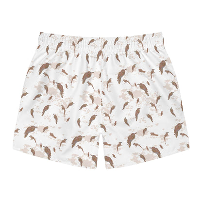 Ethereal Avian Silhouettes Collection Men's Swim Trunks