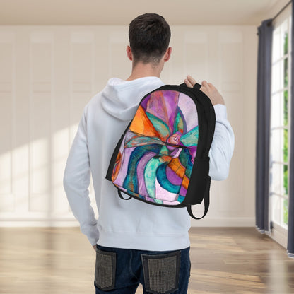 Rainbow Swirl Laptop Backpack