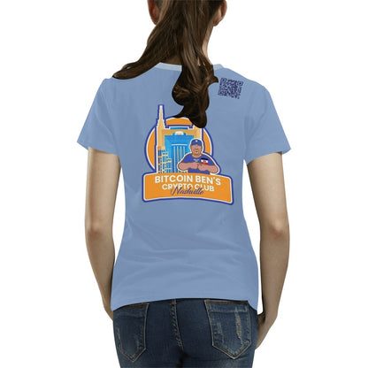 Want to Learn About Bitcoin Nashville T-Shirt for Women (USA Size) (Model T40) - Miniaday Designs, LLC.