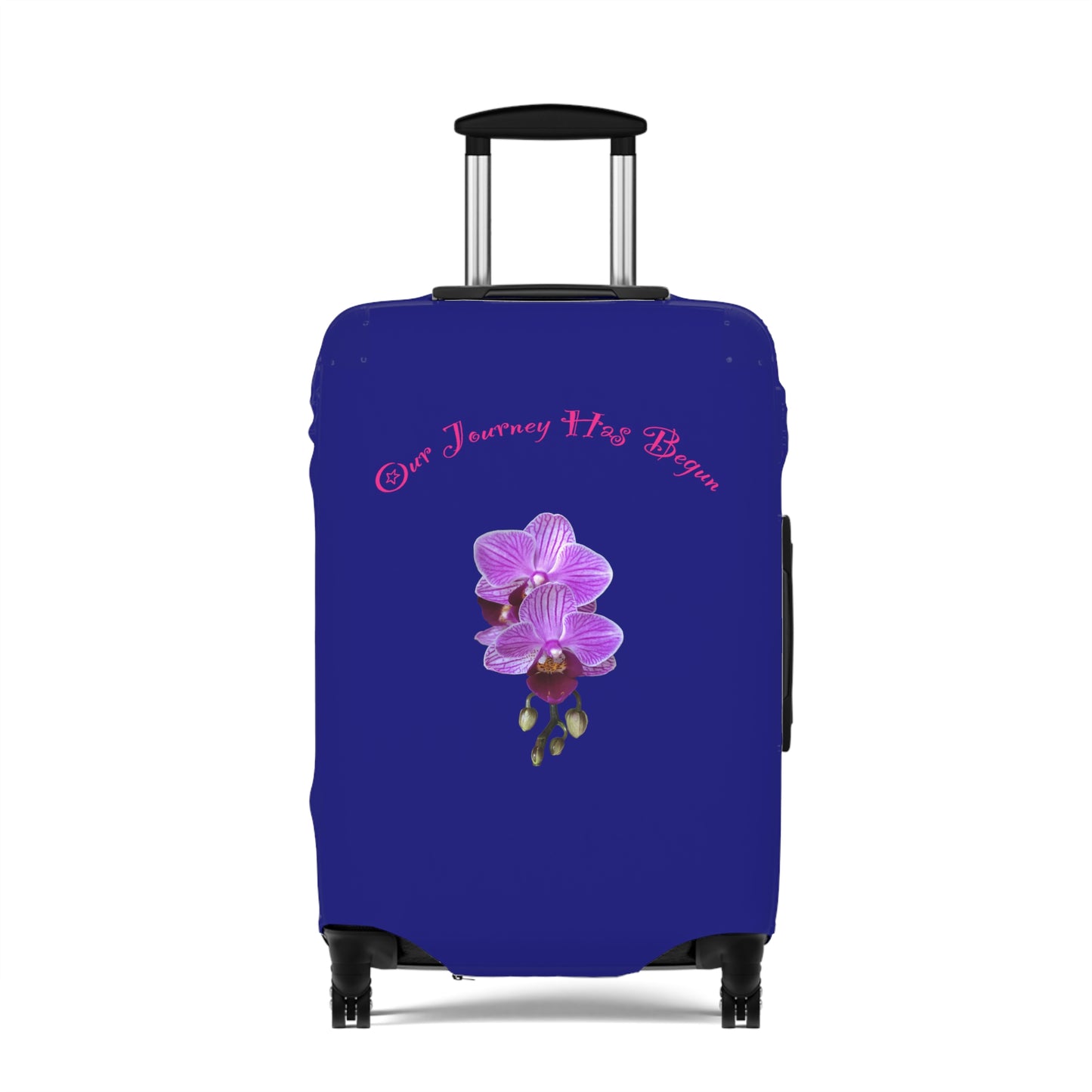 Lavender Voyage Collection by Miniaday Designs, LLC. Luggage Cover - Miniaday Designs, LLC.