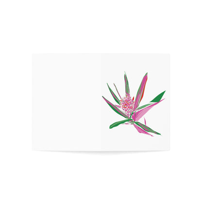 Miniaday Designs Greeting Cards  Abstract Pink Pineapple Blooms