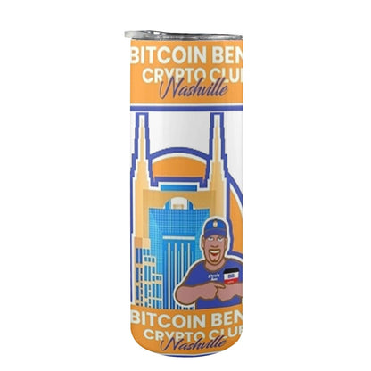 Bitcoin Ben Nashville Club Skinny Tumbler 20 oz.