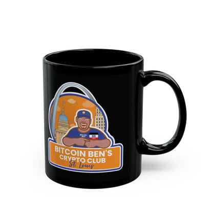 Bitcoin Ben St Louis Club Black Mug (11oz, 15oz)