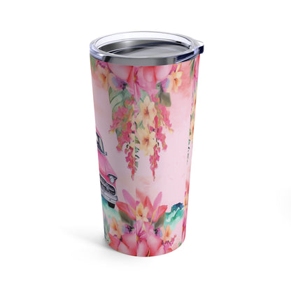 Girl Power PInk Paradise Roadtrip Collection by Miniaday Designs Tumbler 20oz - Miniaday Designs, LLC.