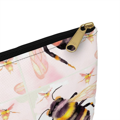 Miniaday Designs, LLC. Accessory Pouch 2 Sizes Bee-utiful Garden Banquet Collection - Miniaday Designs, LLC.