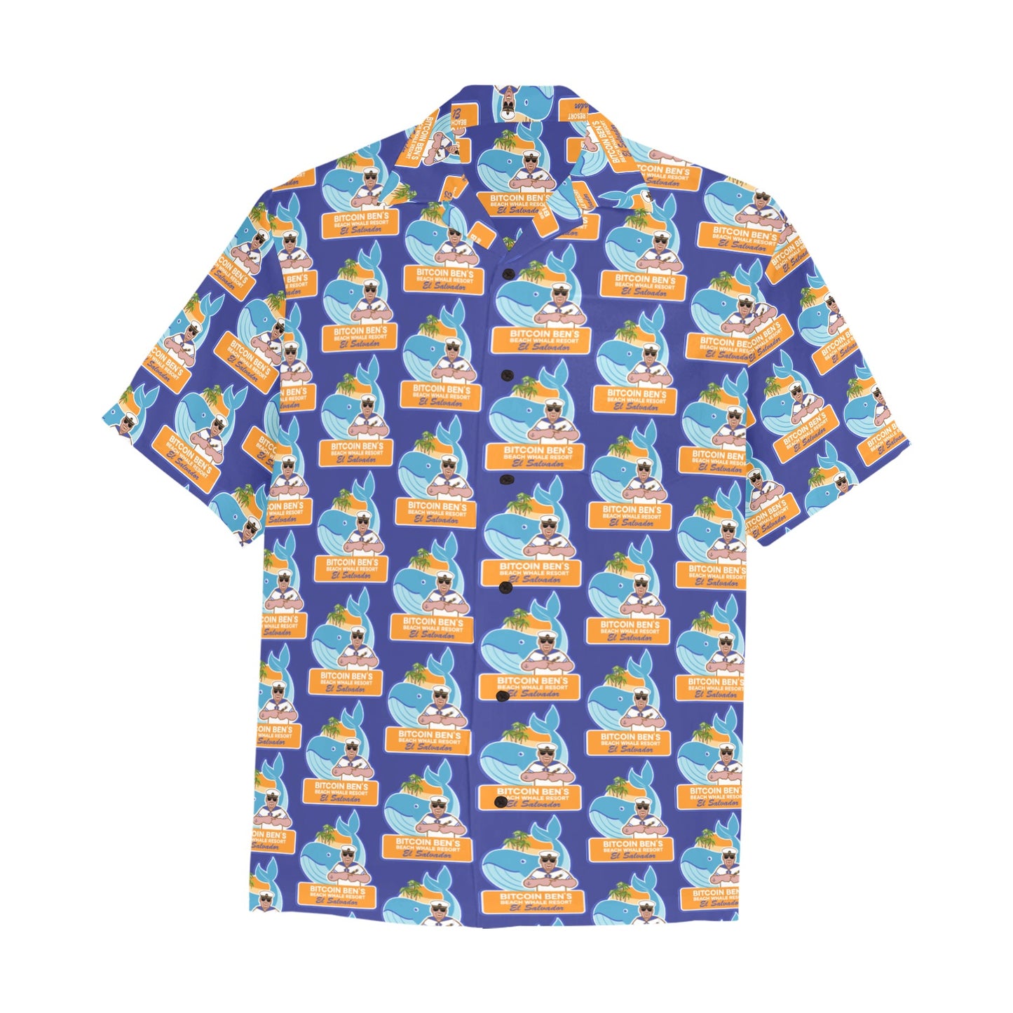 BBCC Whale Resort Hawaiian Shirts Larger Logo