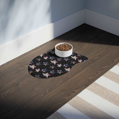 Americana Impressions Collection by Miniaday Designs, LLC. Pet Feeding Mats