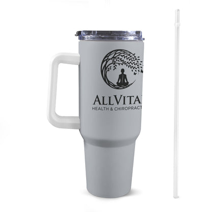 Miniaday Designs Allvitae 40 Oz Tumbler with Handle