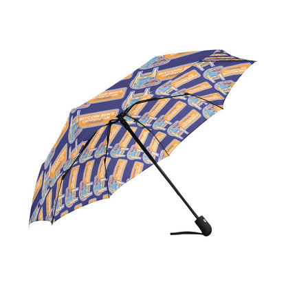 Miniaday Designs Bitcoin Ben Nashville Club Self Closing Umbrella Auto-Foldable Umbrella (Model U04)