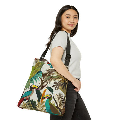 Miniaday Designs Tropical Toucan Adjustable Tote Bag - Miniaday Designs, LLC.