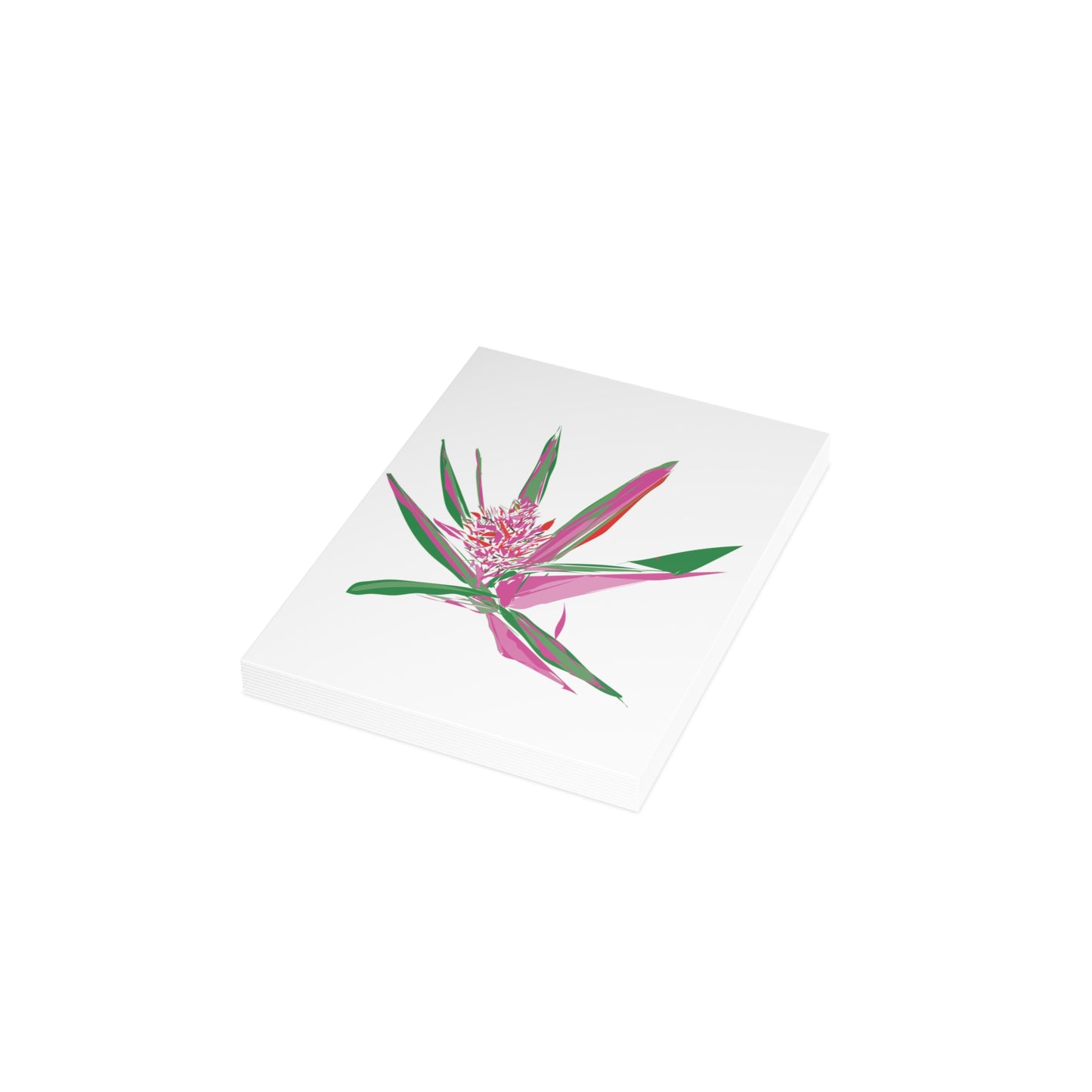 Miniaday Designs Greeting Cards Abstract Pink Pineapple Blooms - Miniaday Designs, LLC.