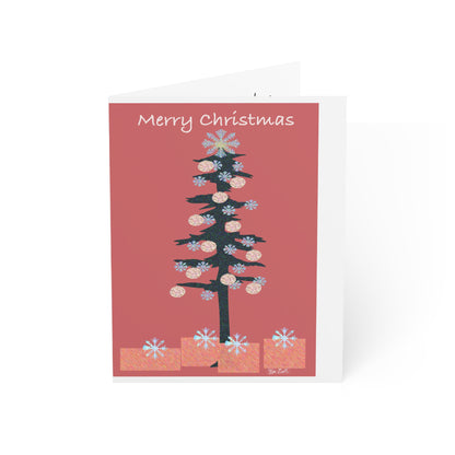 Merry Christmas with Packages Greeting Cards (1, 10, 30, and 50pcs)