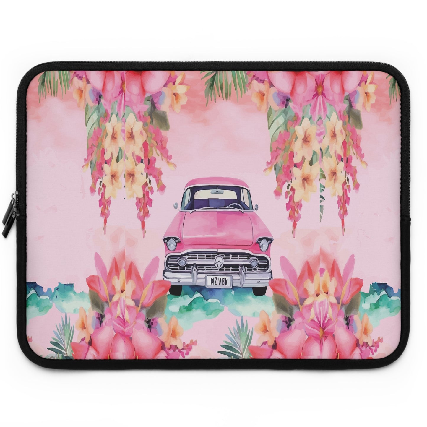 Pink Paradise Roadtrip Collection by Miniaday Designs, LLC. Laptop Sleeve - Miniaday Designs, LLC.