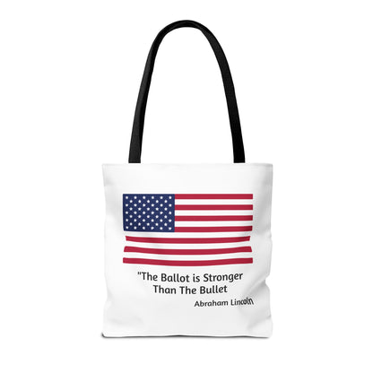 The Ballot is Stronger Than The Bullet Tote Bag (AOP)