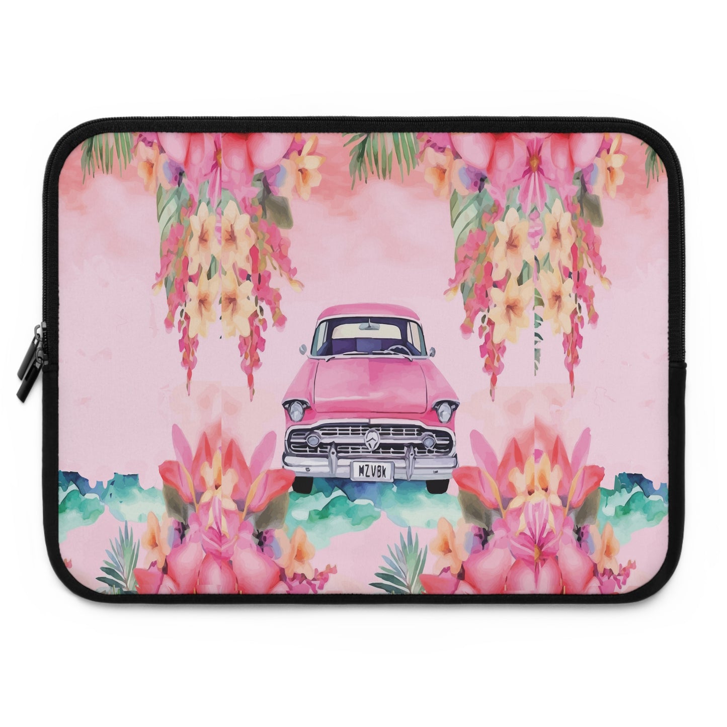 Pink Paradise Roadtrip Collection by Miniaday Designs, LLC. Laptop Sleeve - Miniaday Designs, LLC.