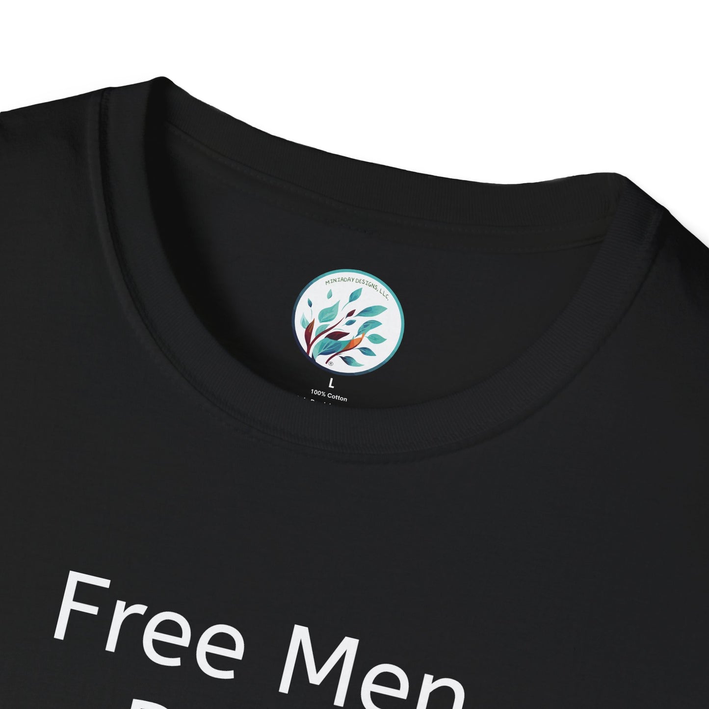 Bitcoin Ben Free Men Unisex Softstyle T-Shirt - Miniaday Designs, LLC.