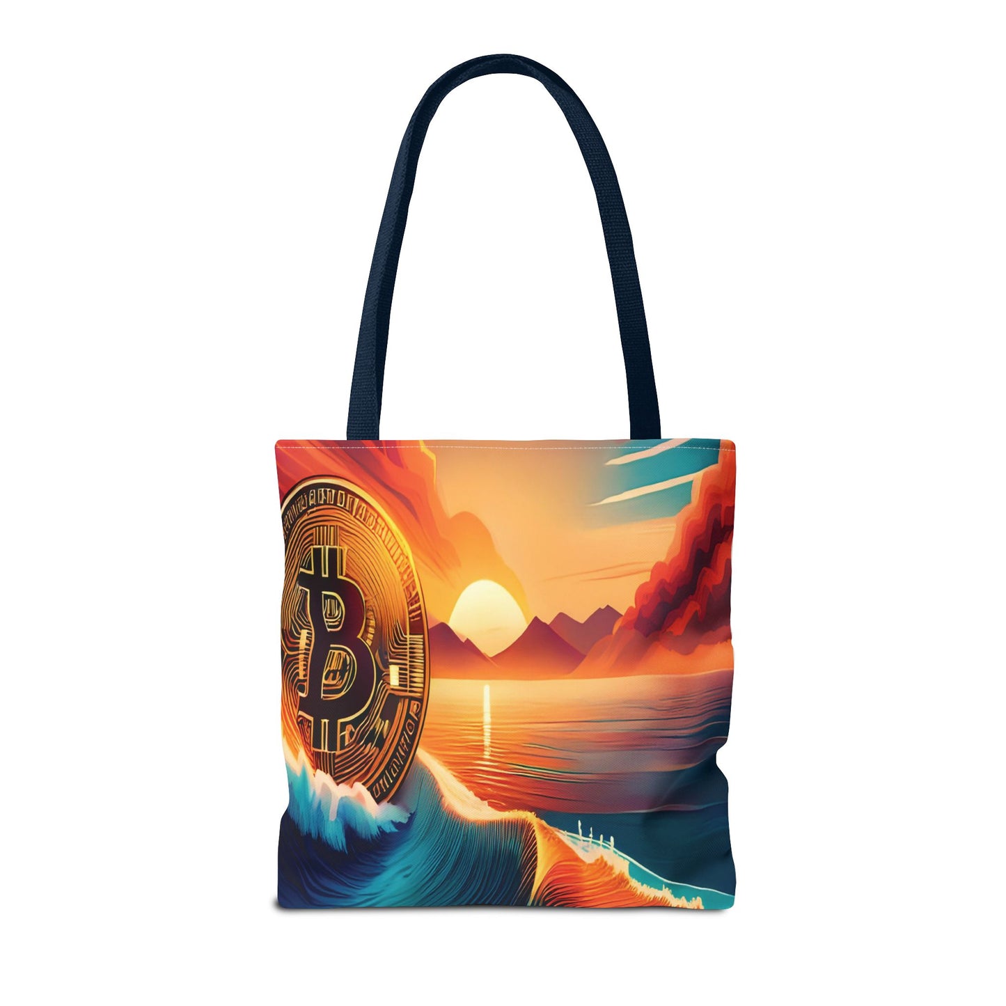 Ride the Wave with Bitcoin Tote Bag (AOP)