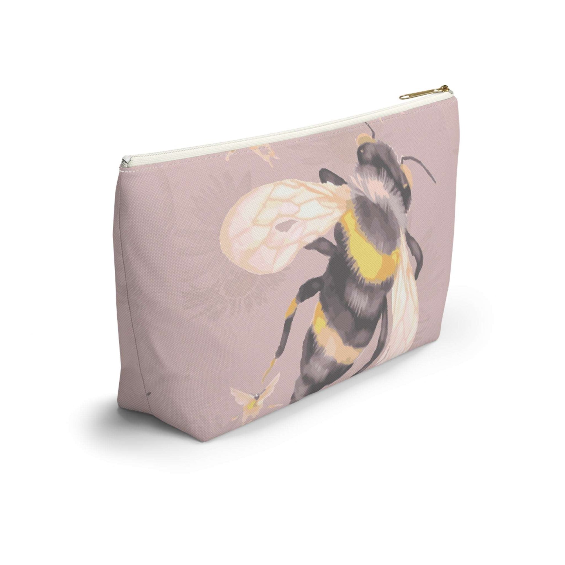 Bee-utiful Garden Banquet Collection by Miniaday Designs, LLC. Accessory Pouch w T-bottom - Miniaday Designs, LLC.