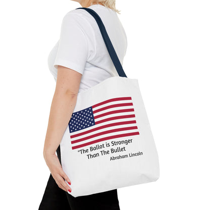 The Ballot is Stronger Than The Bullet Tote Bag (AOP)