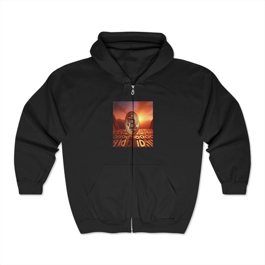 HODL Unisex Heavy Blend™ Full Zip Hooded Sweatshirt - Miniaday Designs, LLC.