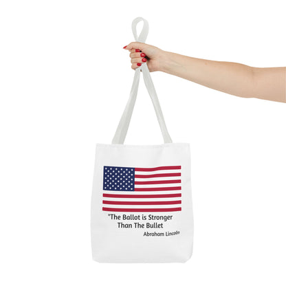 The Ballot is Stronger Than The Bullet Tote Bag (AOP)