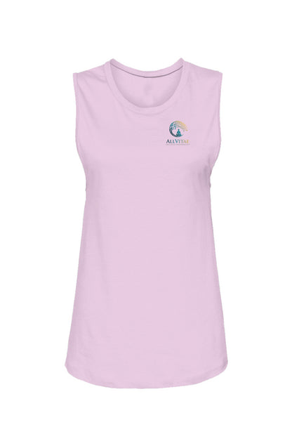 Allvitae Womens Muscle Tank - Miniaday Designs, LLC.