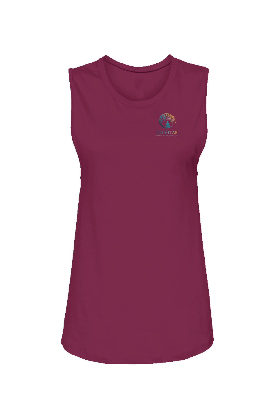 Allvitae Womens Muscle Tank - Miniaday Designs, LLC.