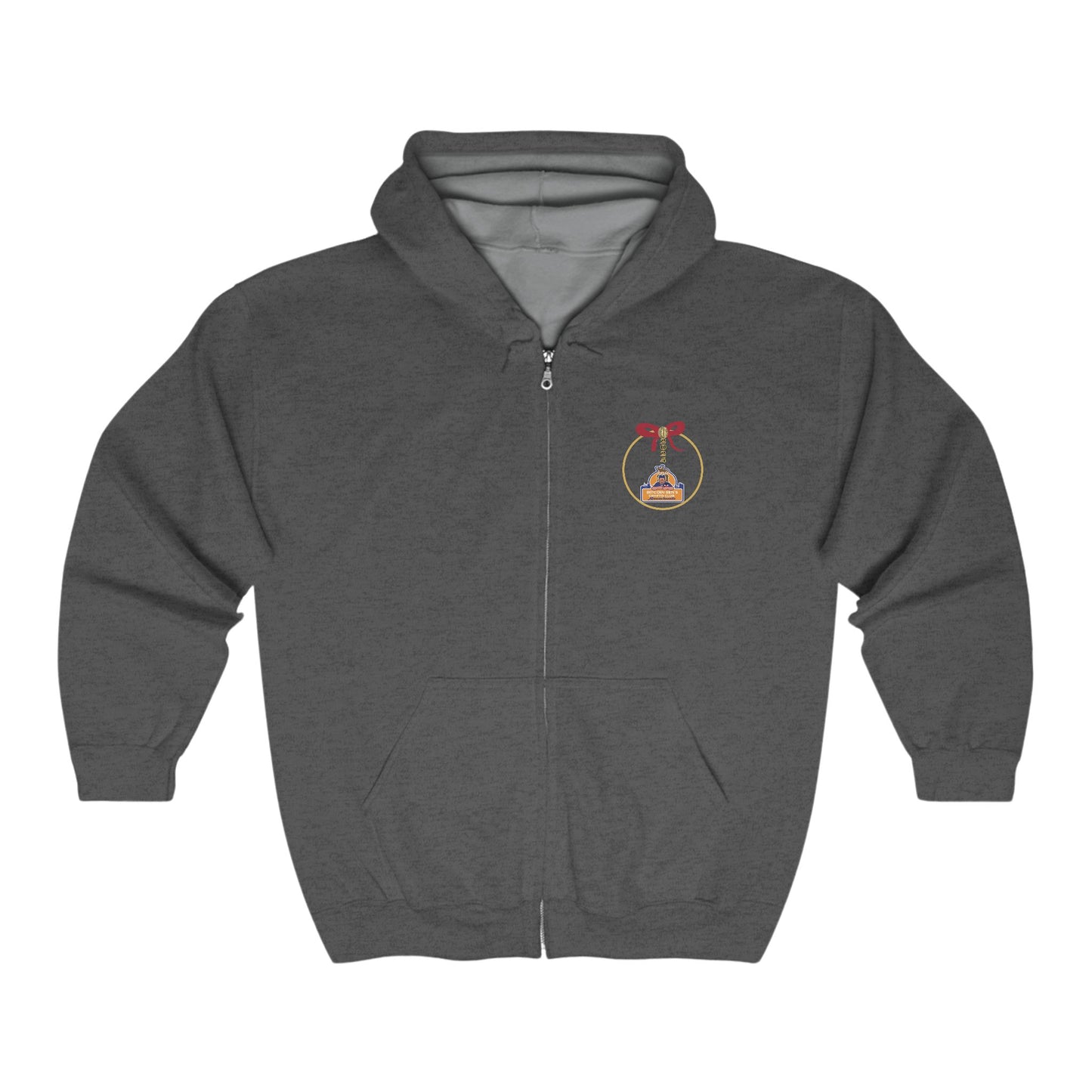 BBCC Massachusetts Christmas Unisex Heavy Blend™ Full Zip Hooded Sweatshirt - Miniaday Designs, LLC.