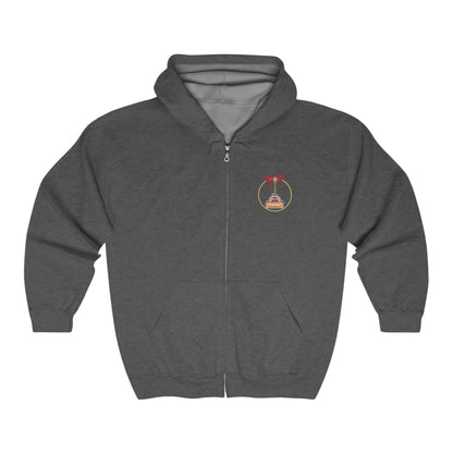 BBCC Massachusetts Christmas Unisex Heavy Blend™ Full Zip Hooded Sweatshirt - Miniaday Designs, LLC.