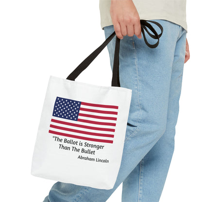 The Ballot is Stronger Than The Bullet Tote Bag (AOP)