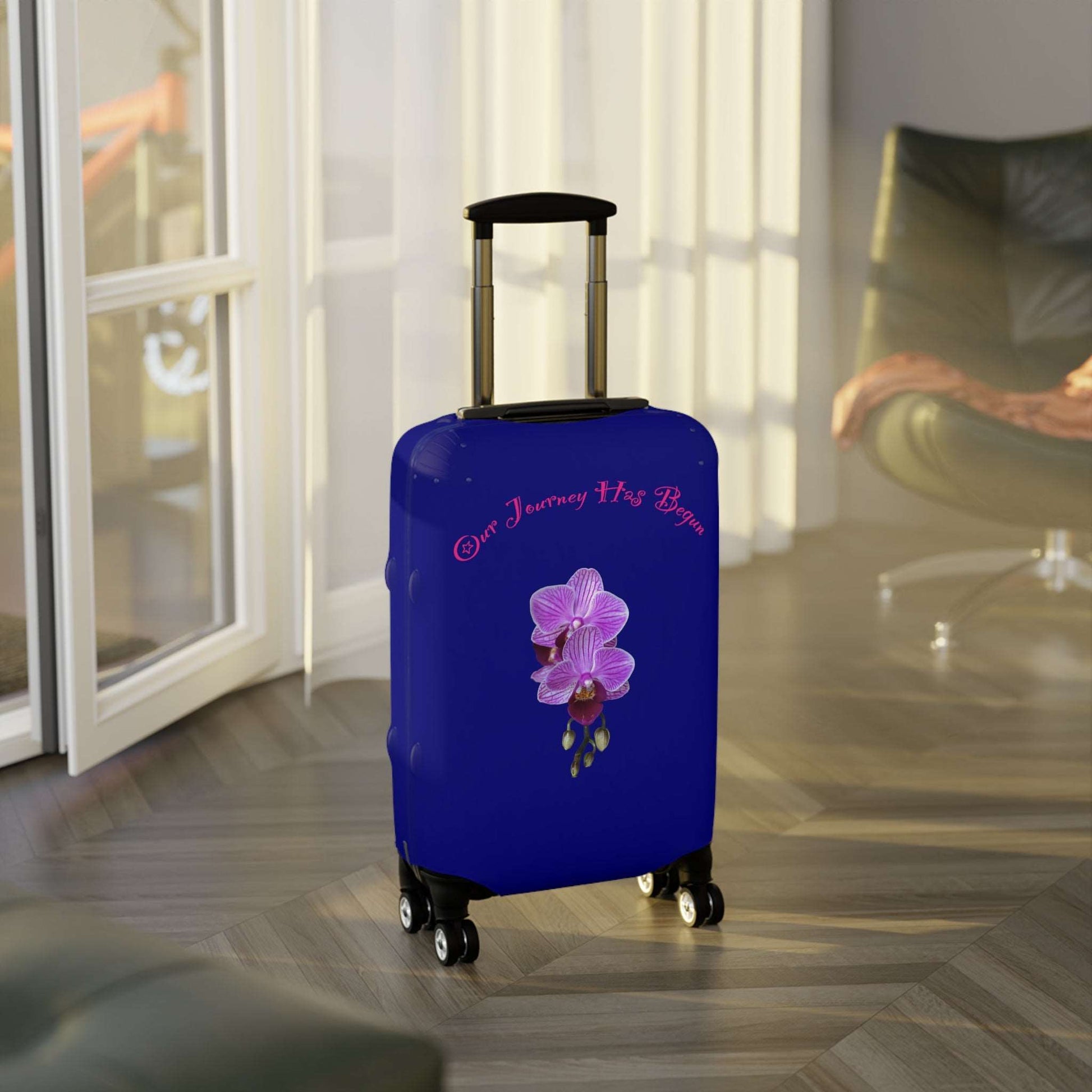 Lavender Voyage Collection by Miniaday Designs, LLC. Luggage Cover