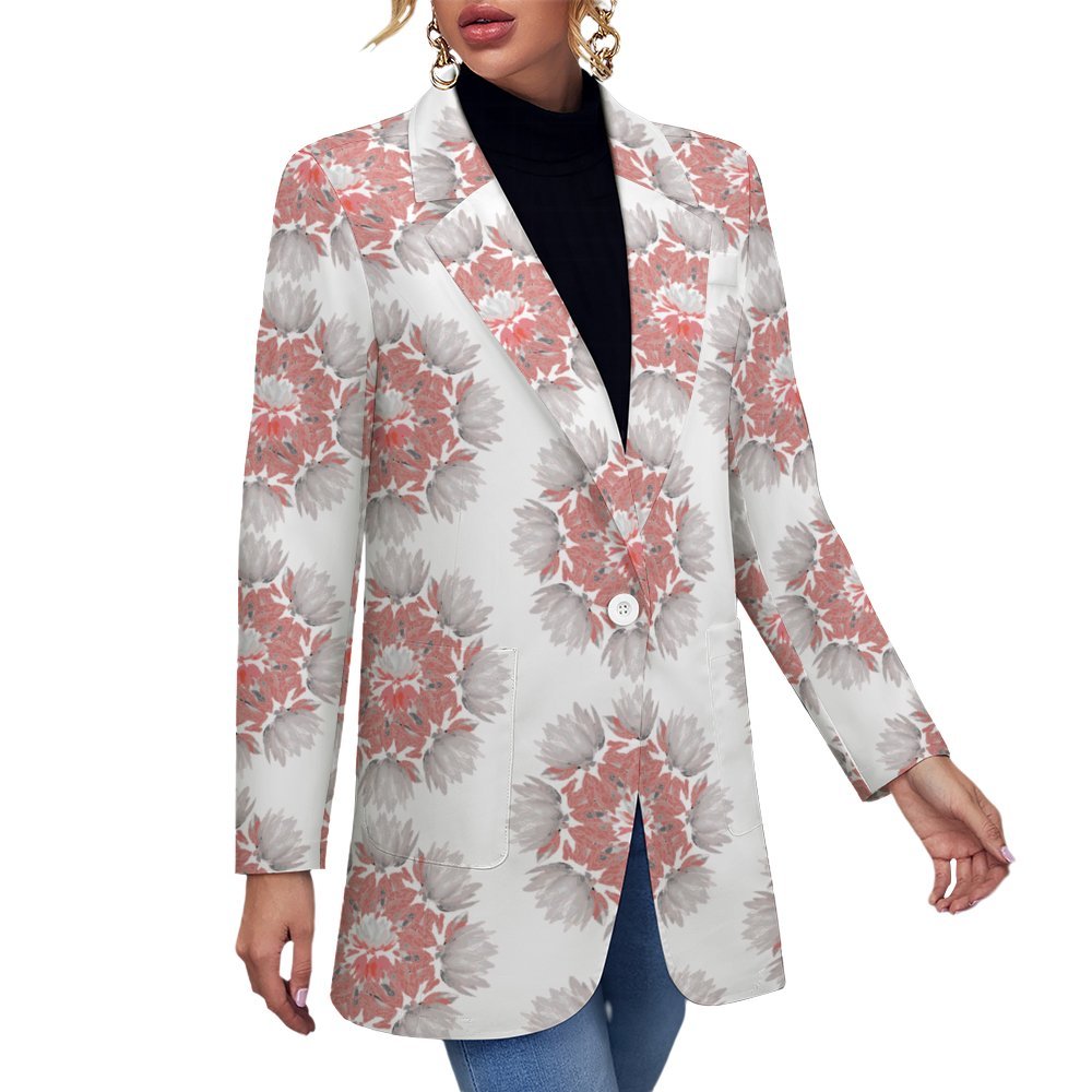 Miniaday Designs Lotus Blossom Women's Blazer