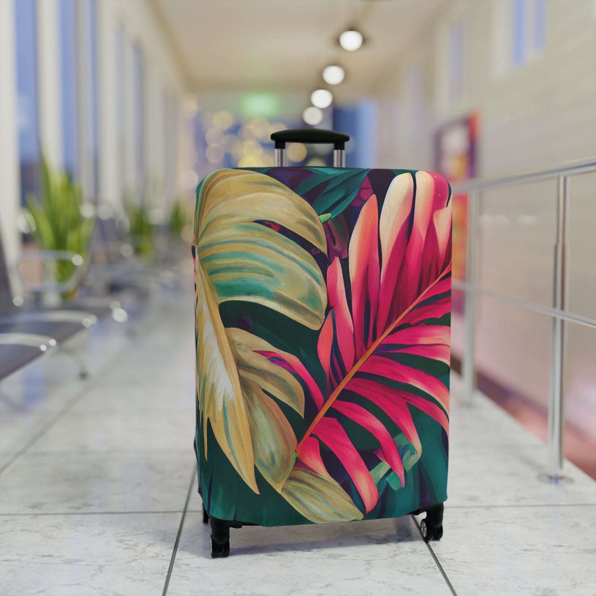 Enchanting Foliage: A Fusion of Realism and Exoticism in Brushwork by Miniaday Designs, LLC. Luggage Cover