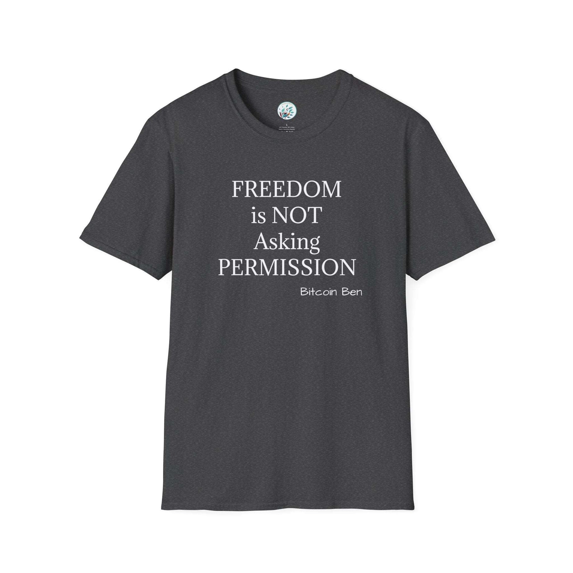 Bitcoin Ben Freedom Unisex Softstyle T-Shirt