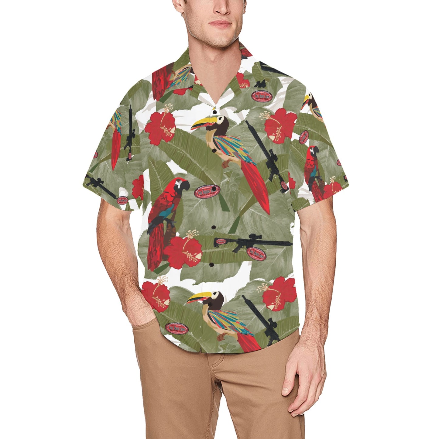 Sage Brush Arms Logo Hawaiian Shirt Several Color Choices