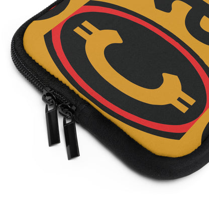 Miniaday Designs Calix Solutions Gold Laptop Sleeve