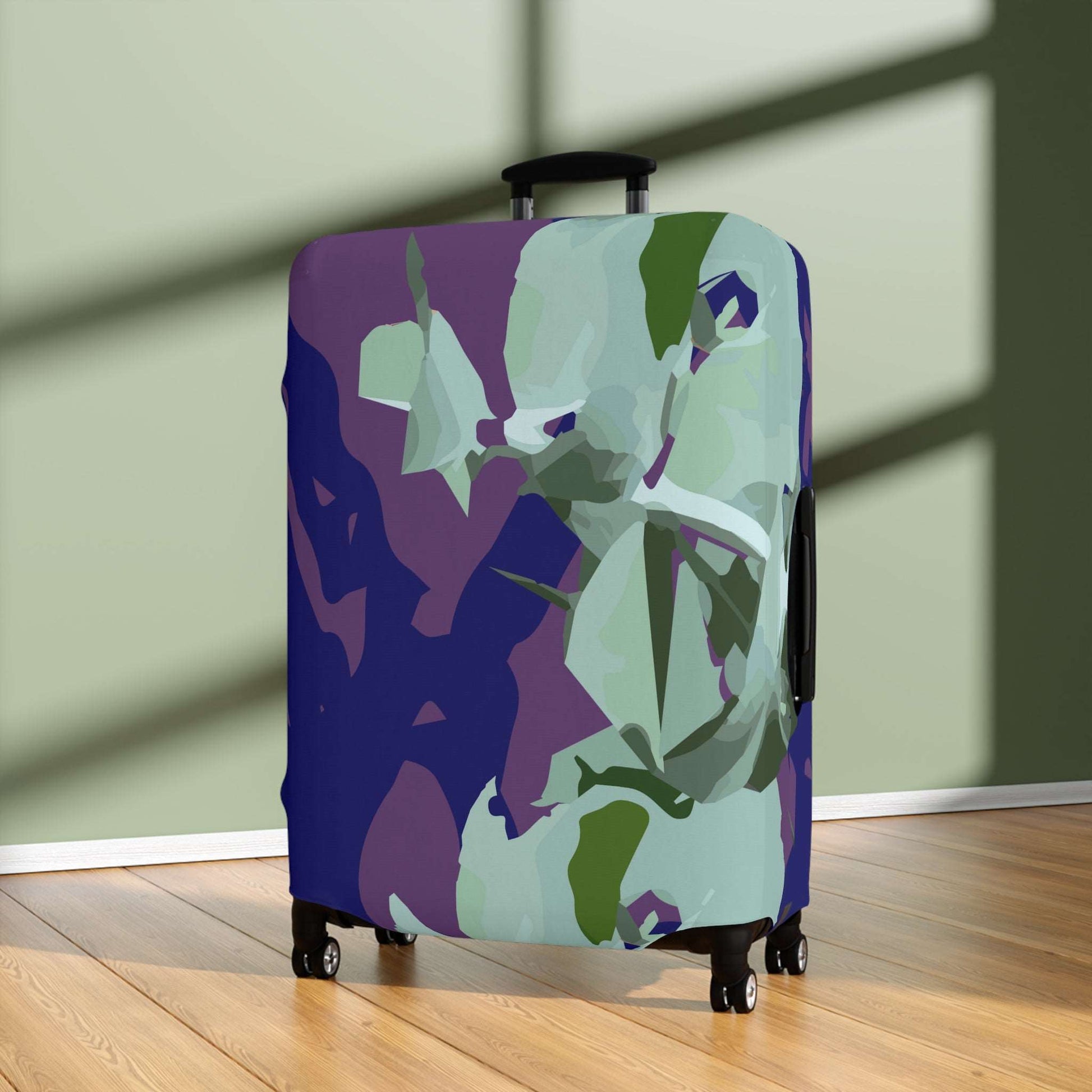 Floral Abstraction Harmony Collection by Miniaday Designs, LLC.  Luggage Cover