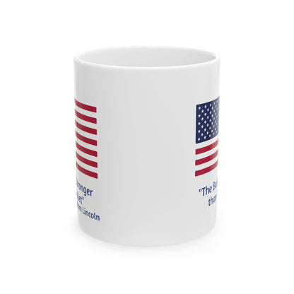 The Ballot is Stronger Than The Bullet Ceramic Mug, (11oz, 15oz)