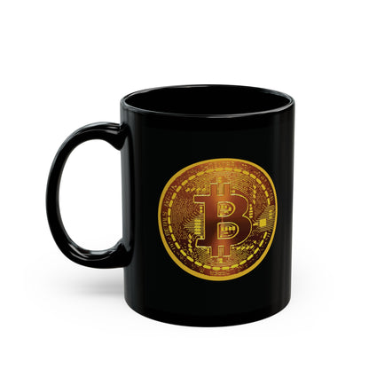 Bitcoin Black Mug (11oz) - Miniaday Designs, LLC.