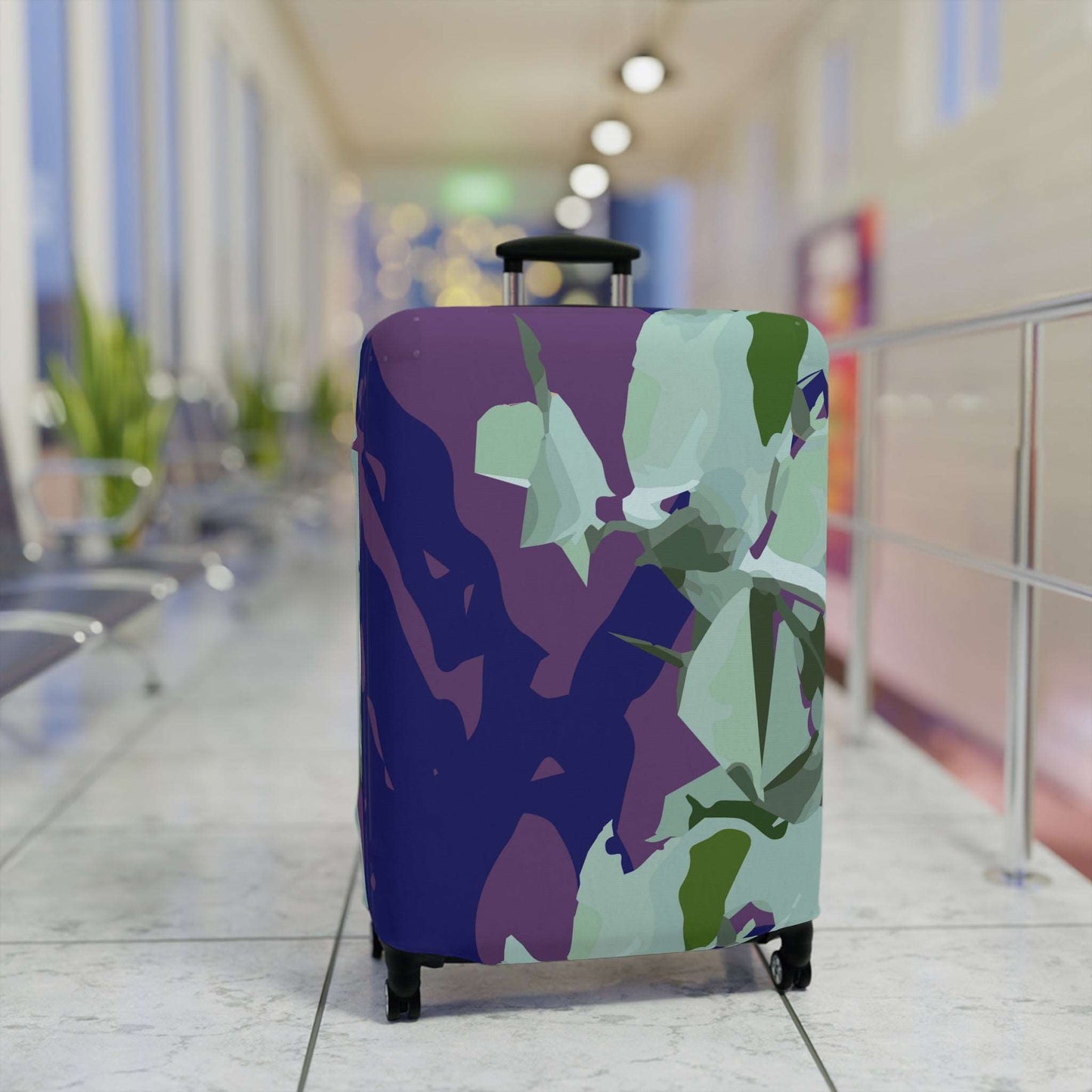 Floral Abstraction Harmony Collection by Miniaday Designs, LLC.  Luggage Cover