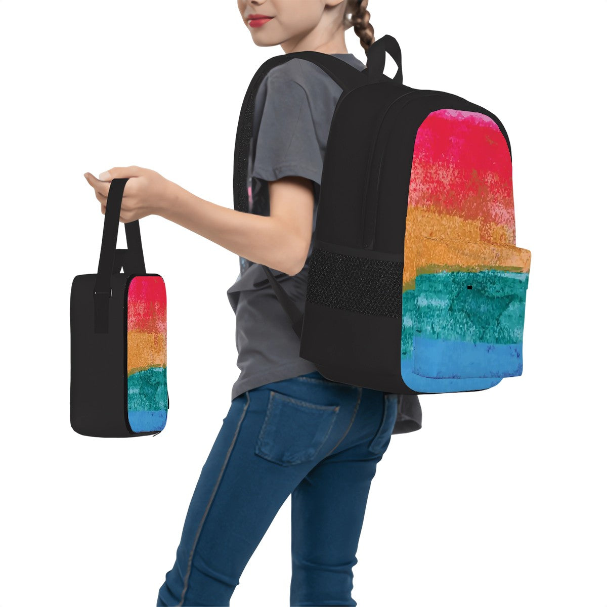 Daphne's Rainbow Surprise Backpack with Lunch Box