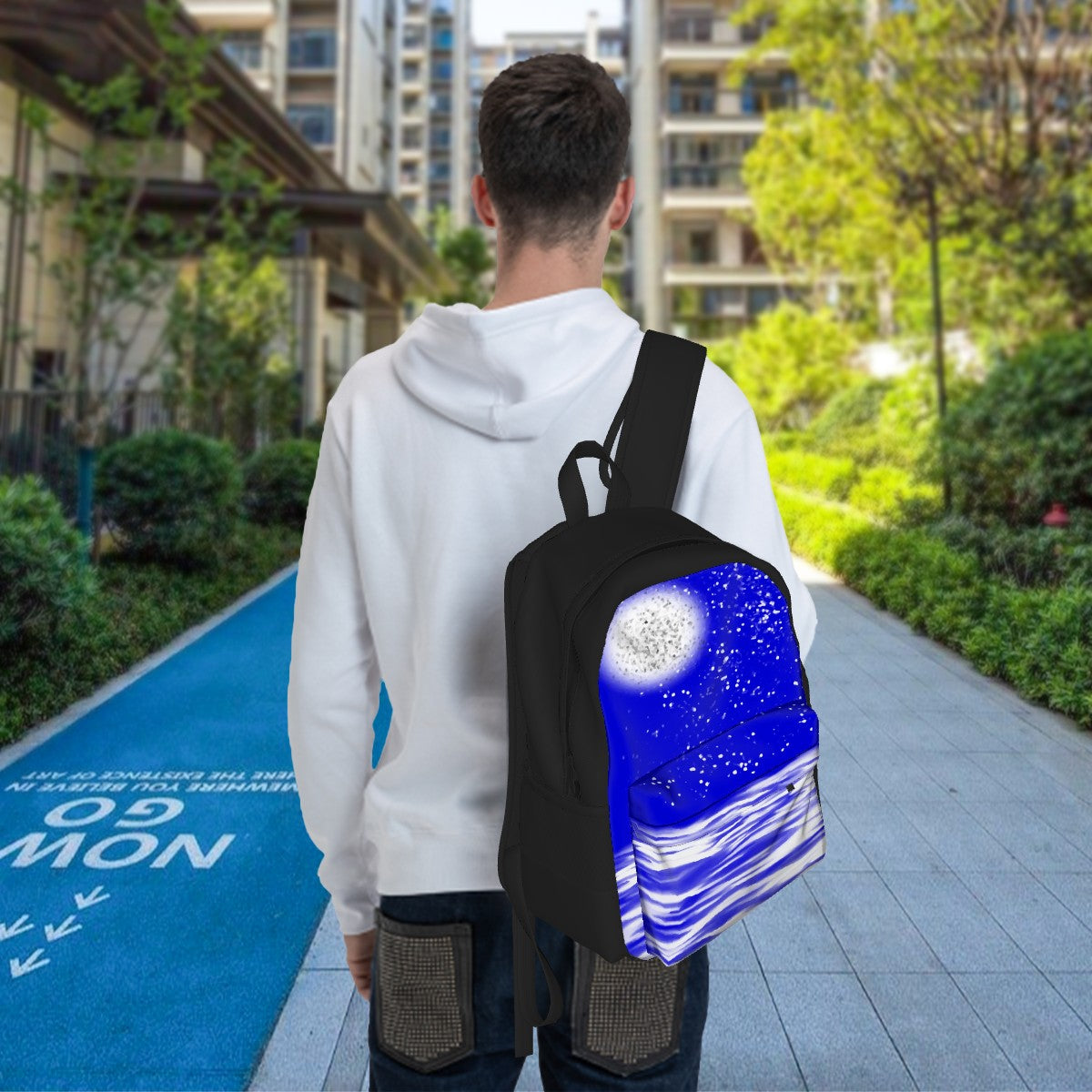 Ryan's Moon Over the Water Laptop Backpack